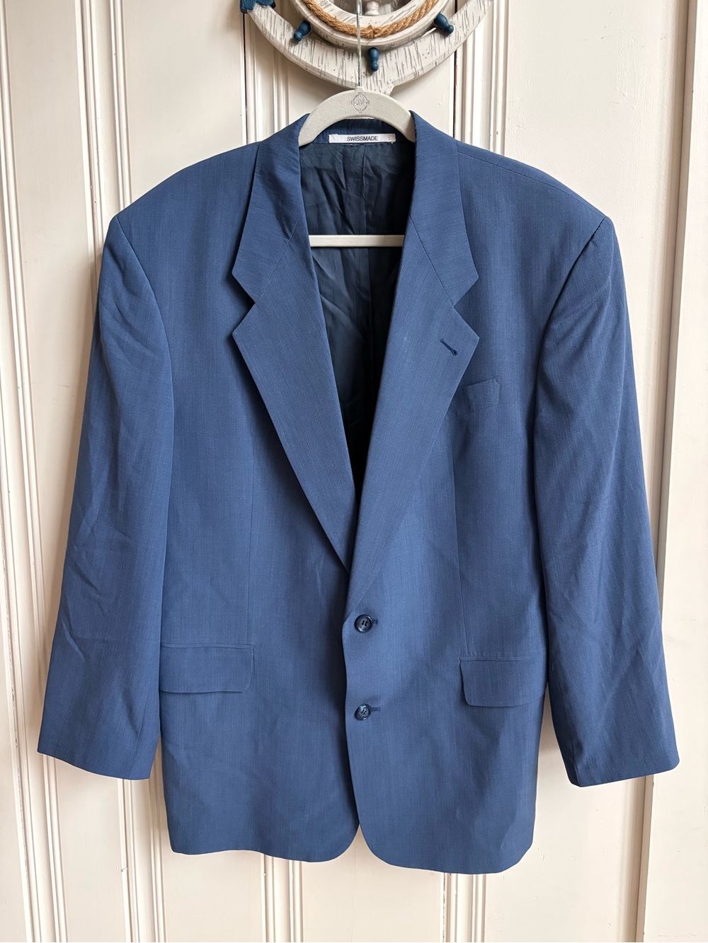 Hugo Boss Men's Blue Single-Breasted Blazer 42R